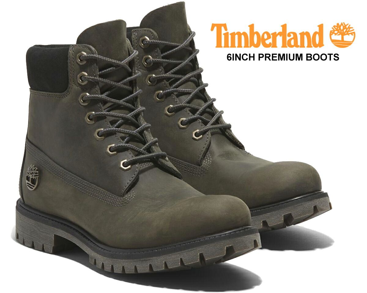 ティンバーランド 6インチ ブーツ Timberland 6INCH PREMIUM BOOTS MEDIUM GREY FULL GRAIN a2p6w-el7 ミディアムグレー ウォータープルーフ 防水