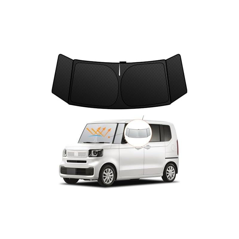 新型 N-BOX JF5/6型 専用 フロントガラス用 サンシェード 車種専用 : nbox jf6⁄5 サンシェードwincar ホンダ n-box⁄nbox