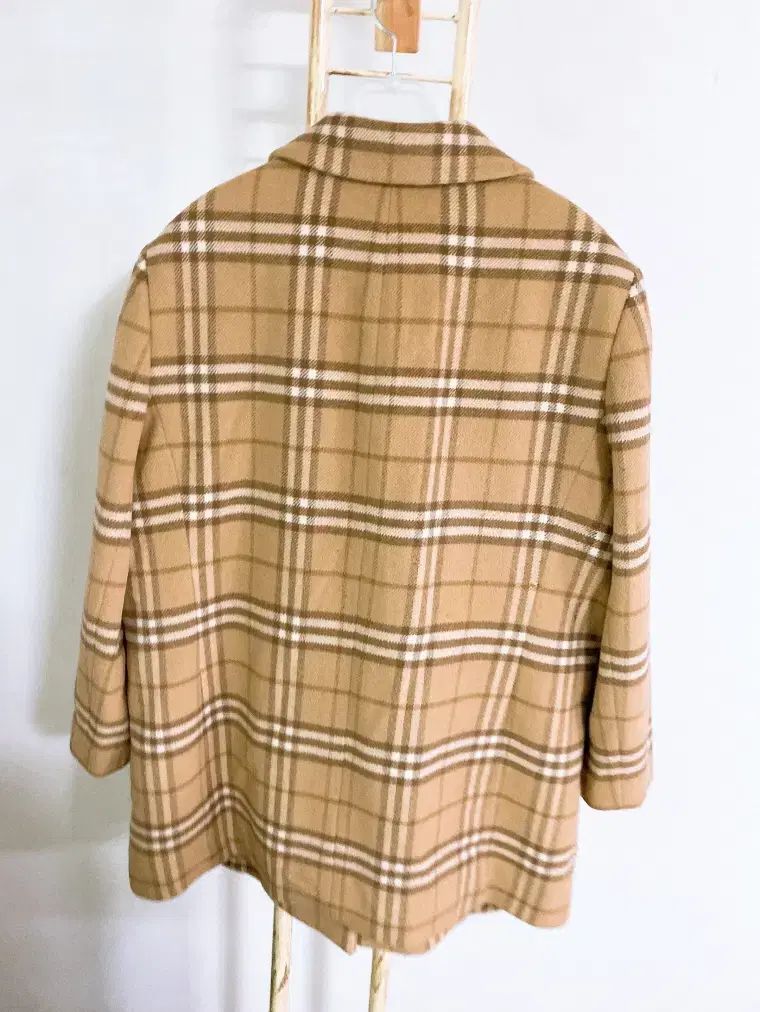 激レア✨バーバリー　ブリット　ピーコート　XXL ウール　ノバチェック 女性 100 ) バーバリーノバチェックルーズフィットウール