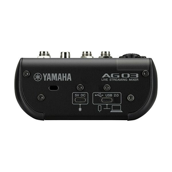 未使用 YAMAHA AG03MK2 ライブストリーミングミキサー 基本機能を強化した後継モデルに加え、ミキサー・マイク一体型