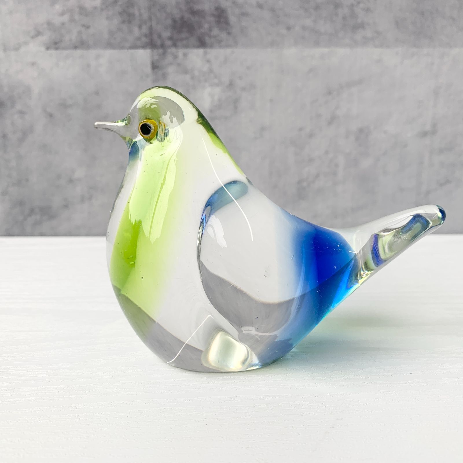 フェントン 鳥 ガラス 置物 ペーパーウェイト フェントン 鳥 ガラス