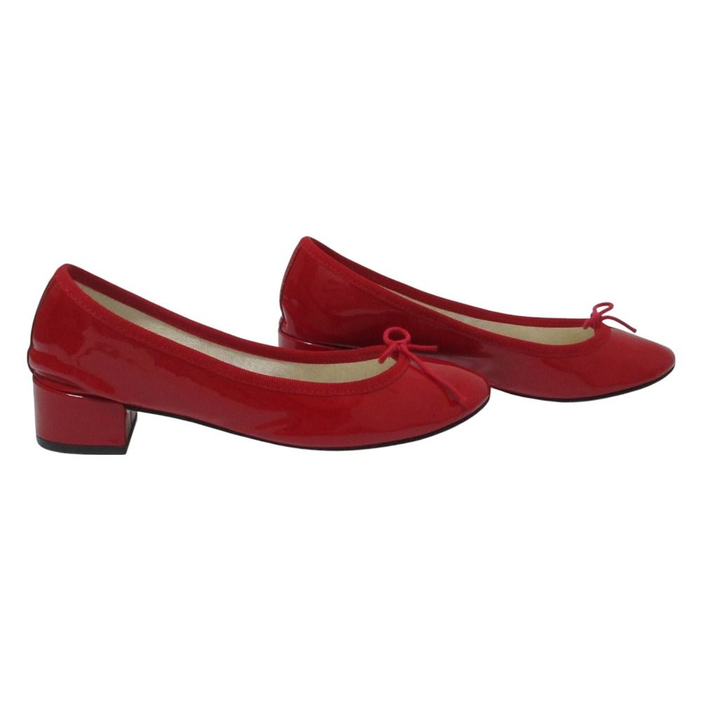 美品 Repetto レペット エナメル バレリーナ ローヒール パンプス 37  