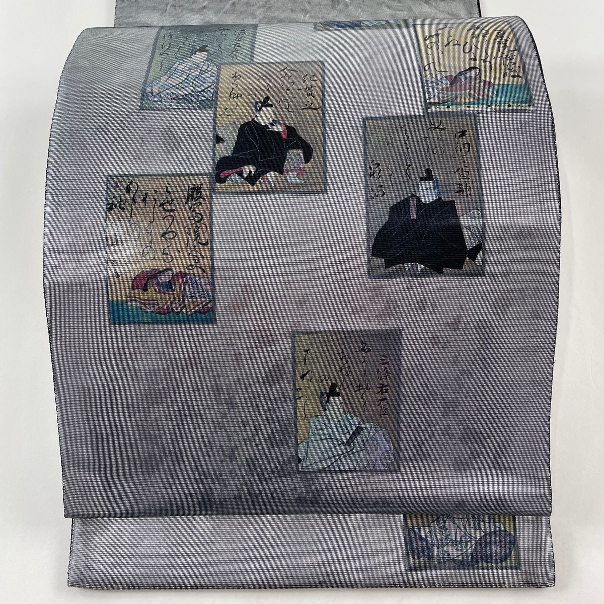 品格ある「道長取り文様 」正絹六通柄袋帯 艶感抑えた上品さ 名物裂