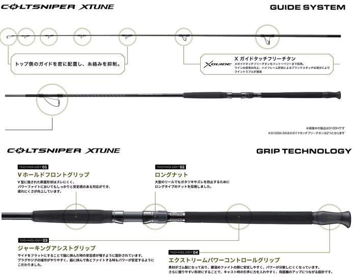 シマノ 25 コルトスナイパー エクスチューン S100H / ショアジギ