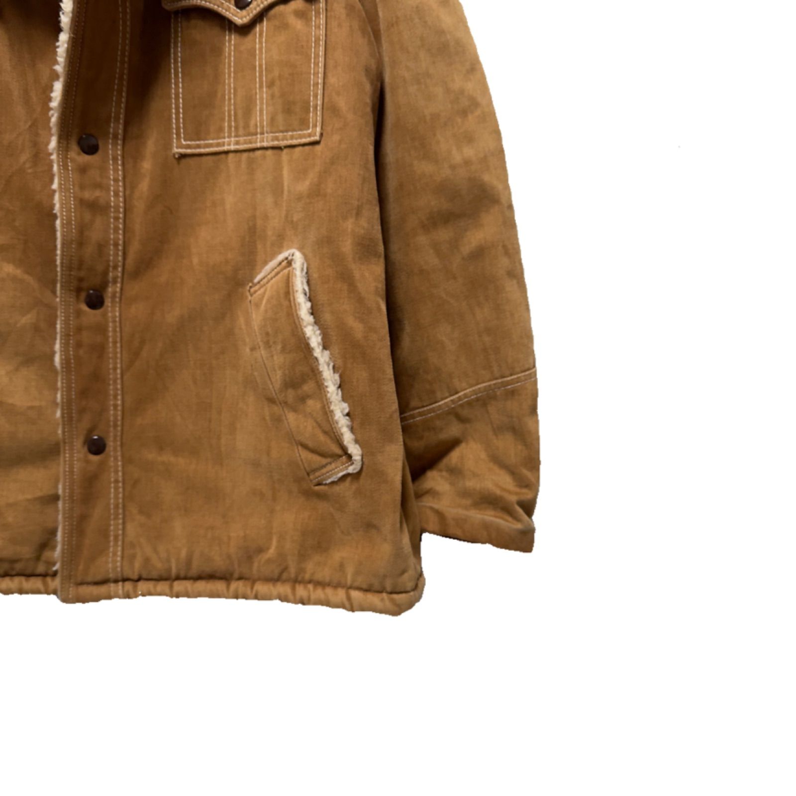 美品 ビンテージ 70s 黒タグ JCペニー ボアジャケット XL相当 JC 美品 ビンテージ 70s 黒タグ JCペニー ボアジャケット XL相当 JC