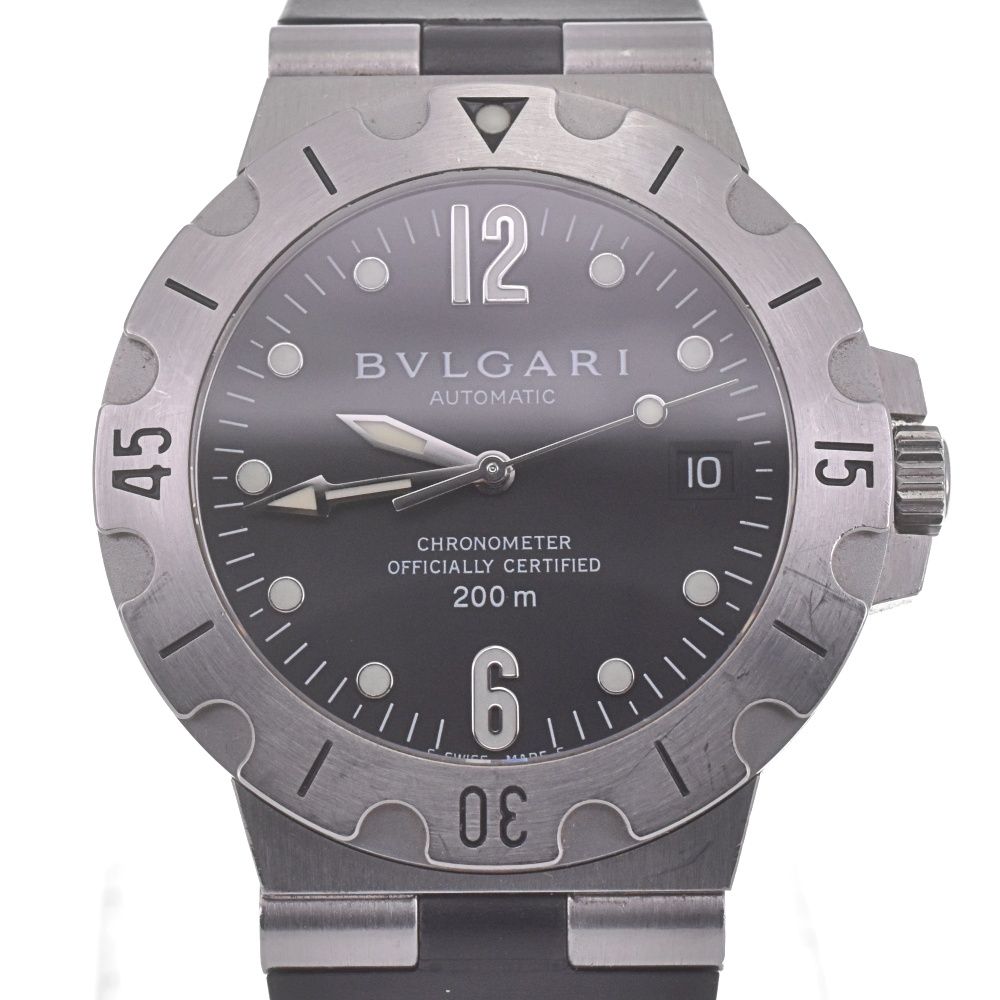 ブルガリ BVLGARI SD38S ディアゴノ スクーバ デイト 自動巻き メンズ