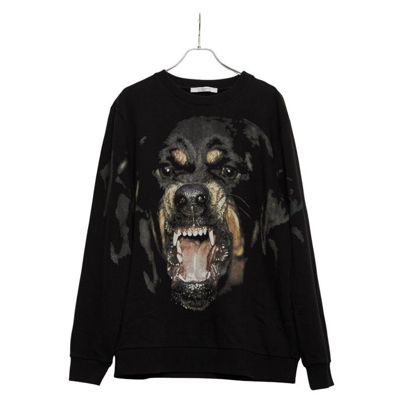 ジバンシー ロットワイラー スウェットシャツ サイズ L BM705J3Y1N ブラック コットン メンズ Givenchy 1-0236265