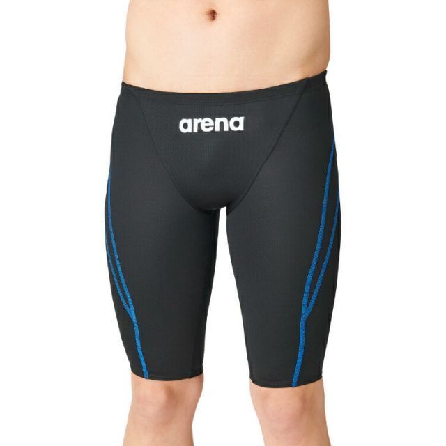 arena アリーナ ハーフスパッツ ブラック Oサイズ ARN-1022M BKBU | スポーツ スポーツ用品 水泳 スイミング スイマー 水着 競泳水着 競泳 レース用 メンズ ハーフスパッツ FINA承認モデル ニット素
