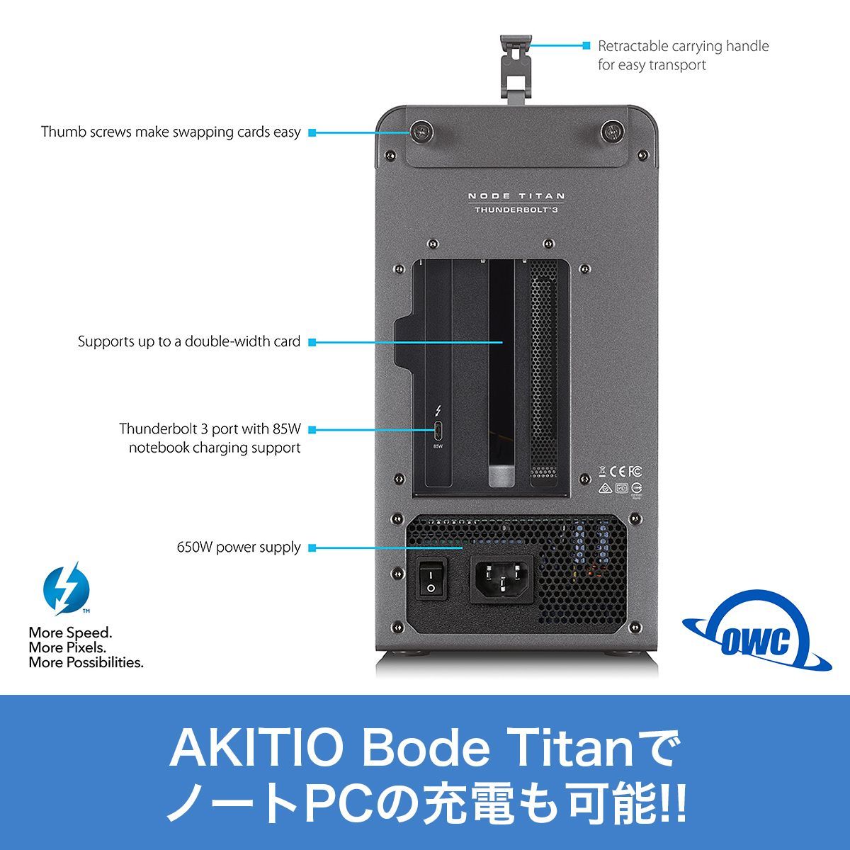 AKiTiO Node Titan 外付けグラボ eGPUケース AKiTiO Node eGPU 外付け