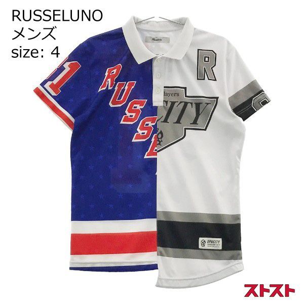 RUSSELUNO ラッセルノ 半袖ポロシャツ UNION POLO 4 ［240101011781 