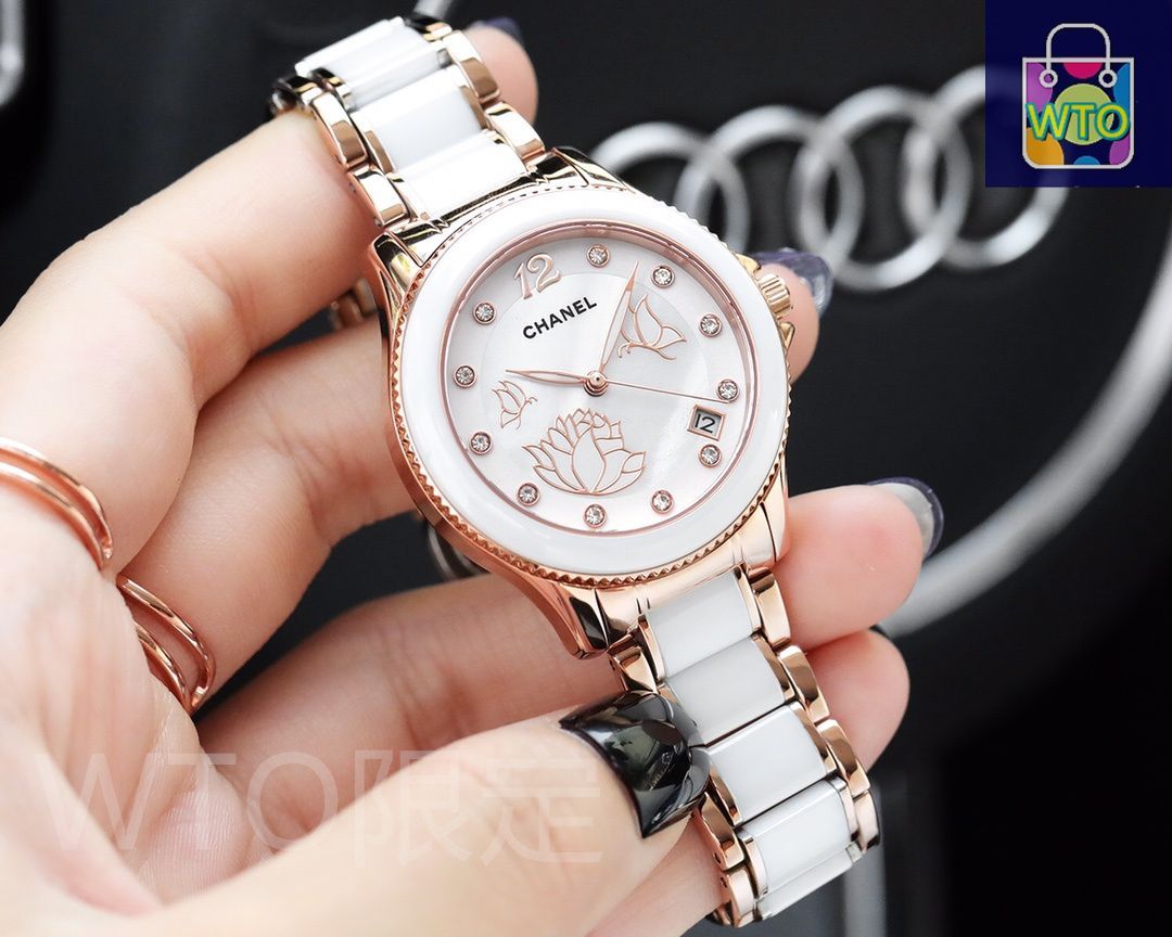 みゆか♡ 付属品完備/CHANEL レディース腕時計 エナメルベルト 可動 CHANEL シャネル レディース腕時計 30mm｜ダイヤモンドケース