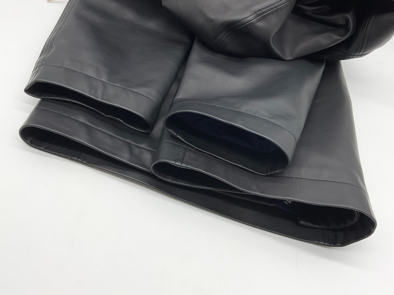 極美品 HERMES エルメス 50 ブラック 下げ札付き オーダー品 W