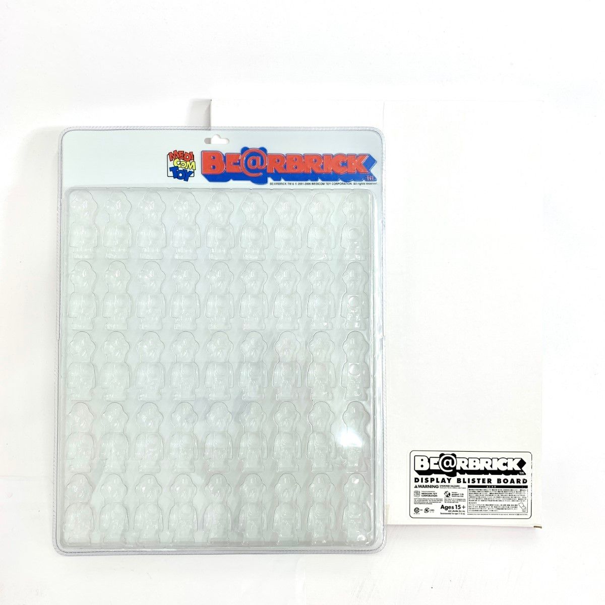 ブリスターボード　DISPLAY BLISTER BOARD 100%　ベアブリック BE@RBRICK メディコムトイ　シリーズ