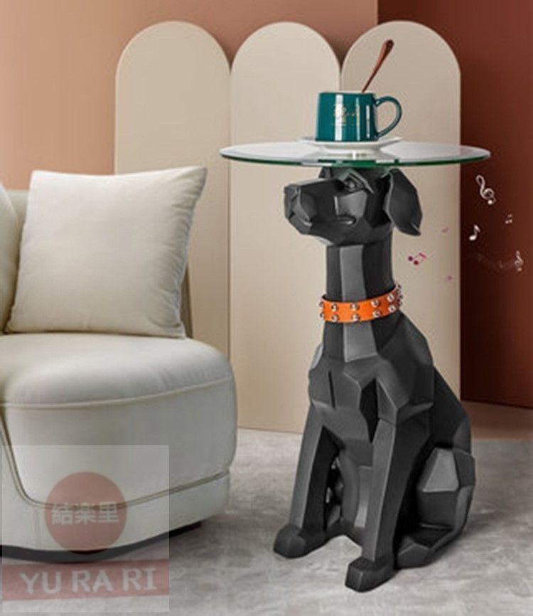 サイドテーブル 犬 オブジェ Bluetooth スピーカー 付き サイドテーブル 犬 オブジェ Bluetooth スピーカー 付き
