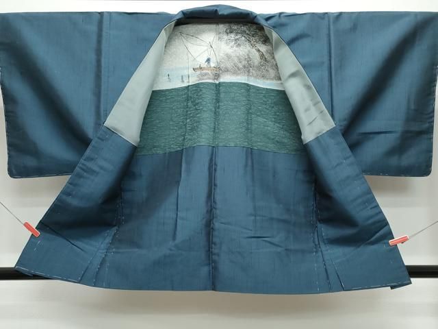 平和屋着物●男性　紬　アンサンブル　褐返色　正絹　逸品　未使用　CAAS8605vf 平和屋着物○男性 紬 アンサンブル 褐返色 正絹 逸品 未使用