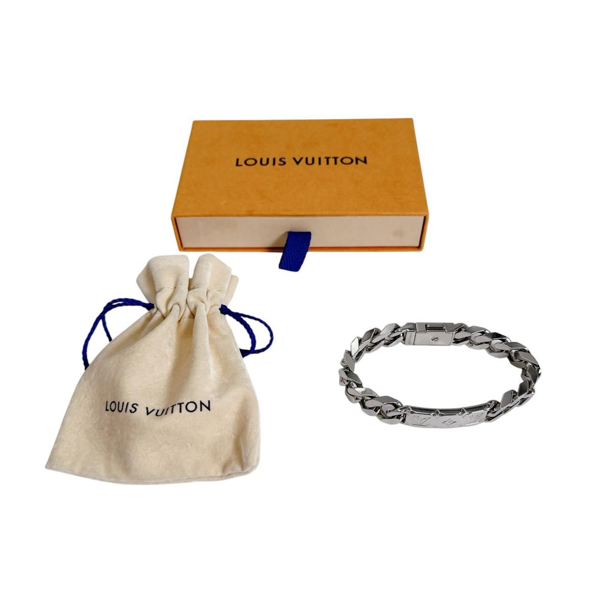 ルイヴィトン M00270 ブレスレット シルバー  LOUIS VUITTON ブラスレ・チェーンモノグラム ルイヴィトン M00270 ブレスレット ブラスレ・チェーンモノグラム