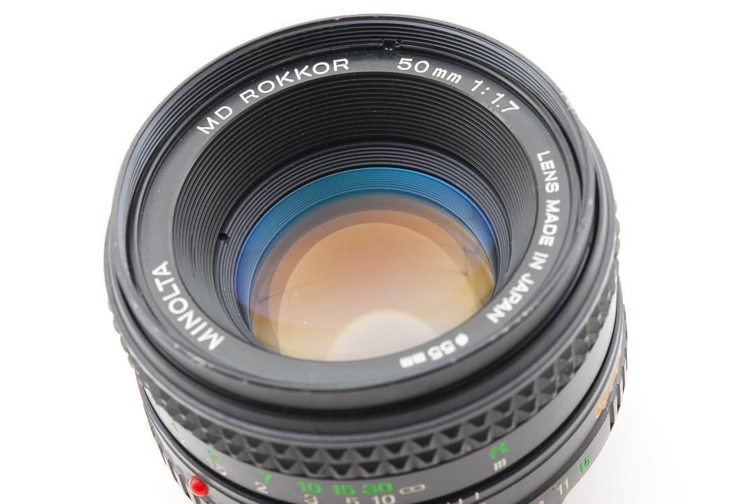◎現状品◎ MINOLTA MD ROKKOR 50mm F1.7 L680 Minolta 50mm f1.7 Rokkor-X MD Lens | Blue Moon Camera