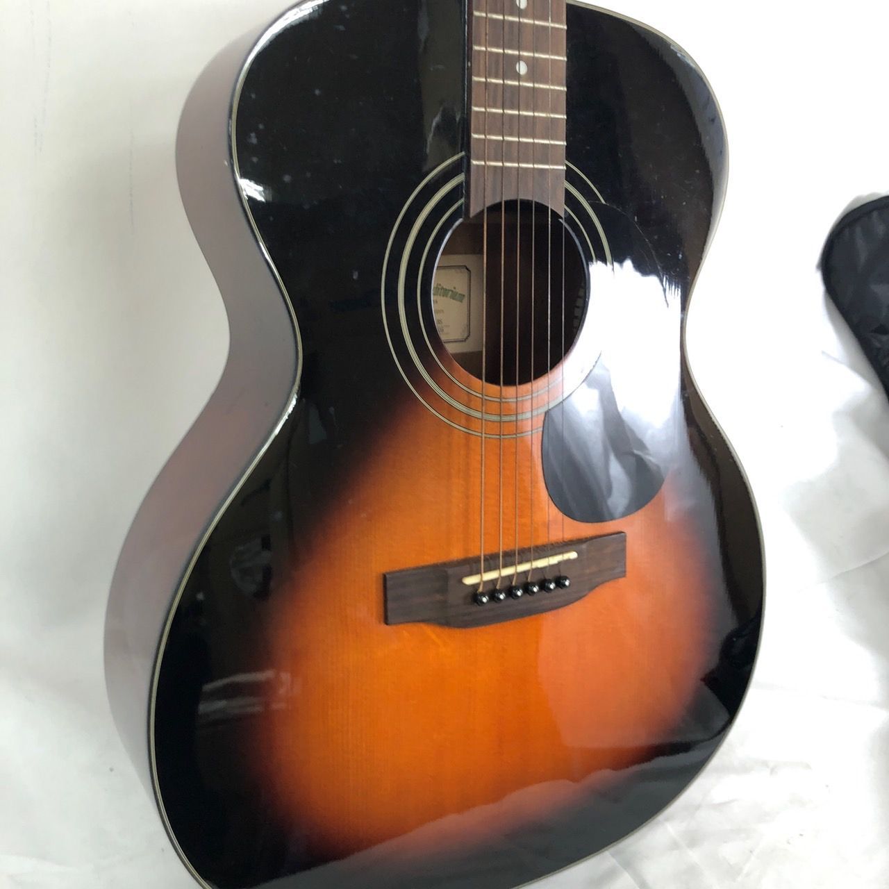 ARIA AT-280F BS auditoriumトップ単板 アコースティックギター 牛骨