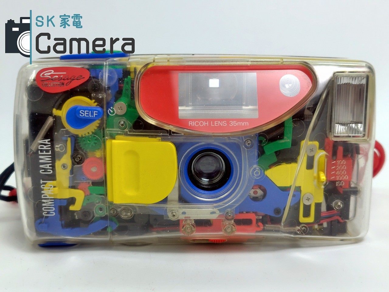 バンダイ リコー フィルムカメラ マイクリスタル スケルトンカメラ　美品 実用】 BANDAI Mycrystal マイクリスタル スケルトン コンパクト