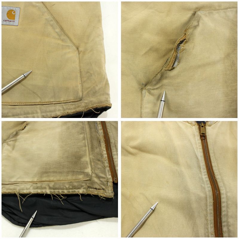90s USA製 vintage Carhartt 裏地キルティング ダック ベスト