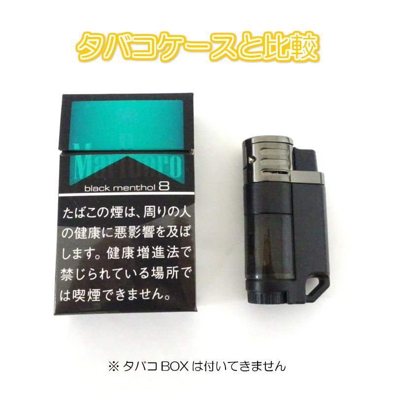 ガスライター クワッド ジェット ターボライター 3カラー ブラック ガンメタ シルバー 4本炎 ガス注入式 面白ライター 珍しい アウトドア  ダックビル ライター かっこいい かわいい メルカリ