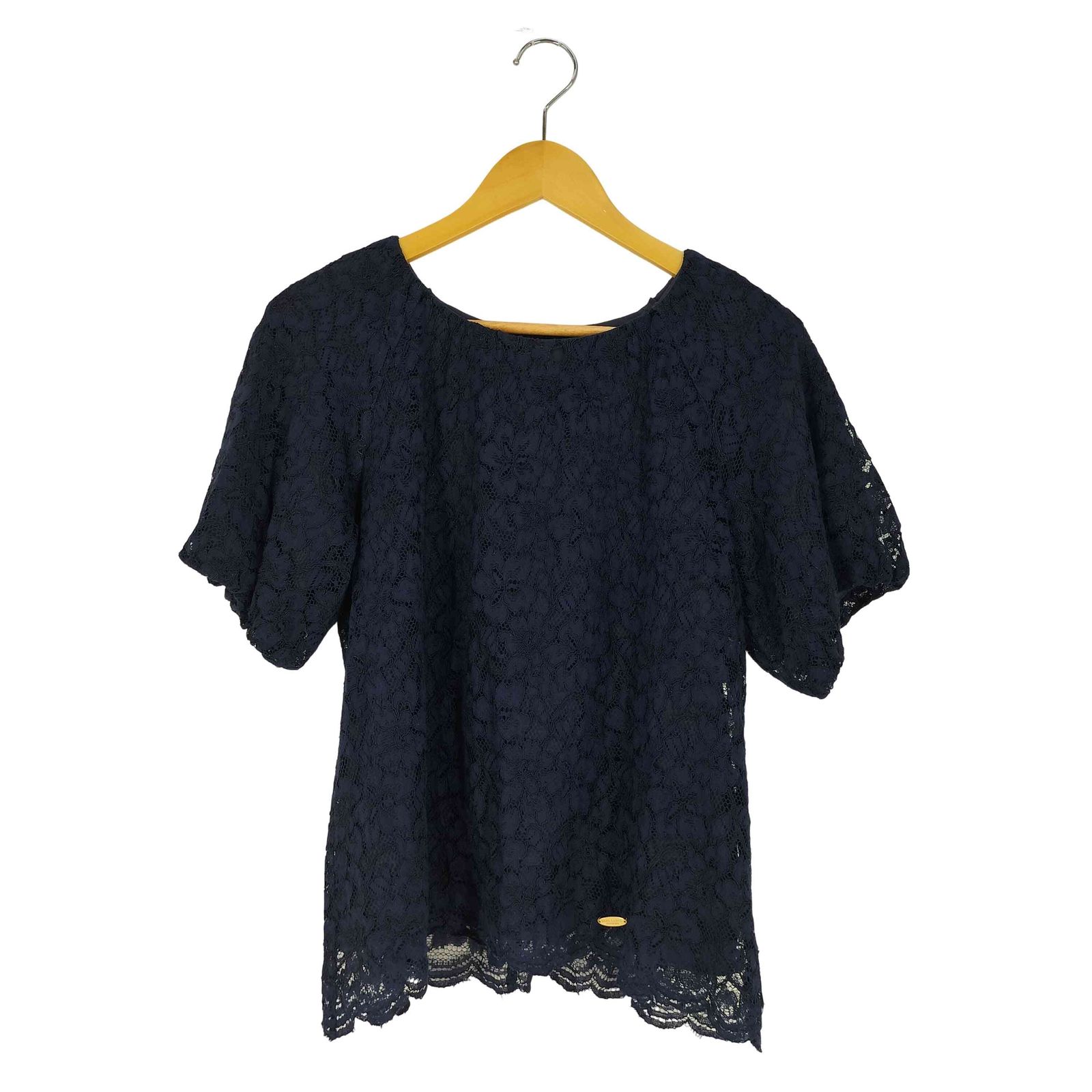 ブルーレーベルクレストブリッジ BLUE LABEL CRESTBRIDGE バックレースアップ 花刺繍スリーブブラウス 38/ブラック【2400013984560】 楽天市場】【期間限定価格】【スプリングセール】ブルーレーベル
