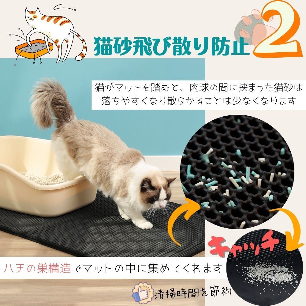 【Mサイズ】ブラウン 猫砂マット 猫 砂 飛び散り 防止 マット 砂取りマット トイレ 砂 シート 猫砂 ねこ砂 トイレマット 猫用  ケージ 折りたたみ 猫 ねこ cat 猫トイレマット 猫砂 猫トイレ ペット 滑り止めマット 折り畳み 猫砂 猫砂取りマット