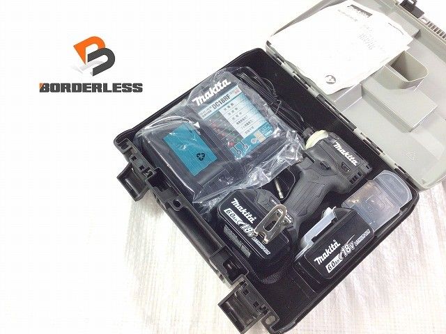 makita マキタ 18V 充電式インパクトドライバ TD171DRGXB バッテリ2個 18V 6.0Ah ケース付き 電動工具 締め付け114526