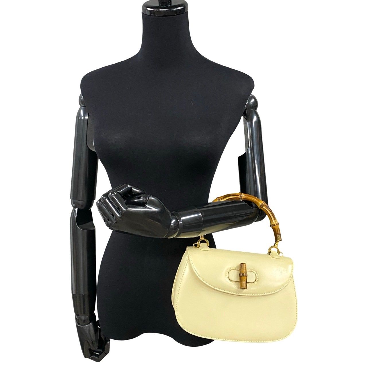 極 美品 GUCCI グッチ オールドグッチ ヴィンテージ バンブー ターン