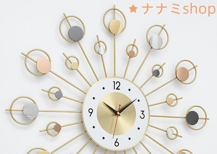 サイレントシンプルクォーツ時計壁掛け時計リビングルーム個性創造性光 ヨーロッパモダンファッション時計ホーム