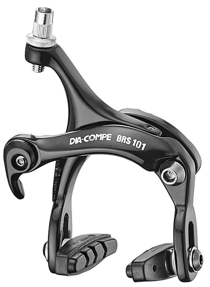 【在庫セール】BRS101 キャリパーブレーキ コンペ) 埋込ナット式 前後セット COMPE(ダイア ブラック DIA BRS101