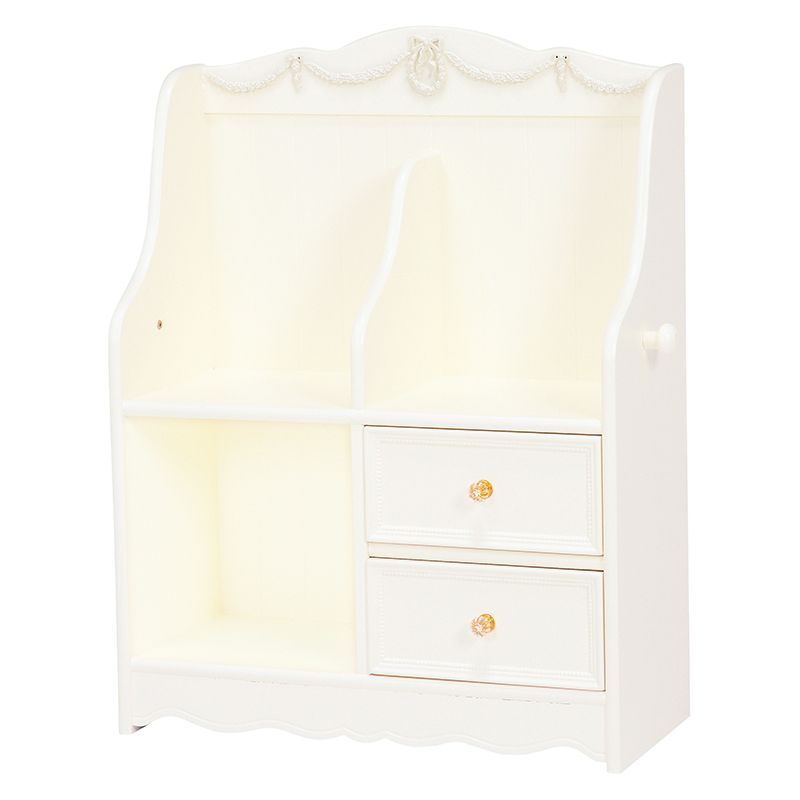 AHH1020363 ランドセルラック ホワイト 本 小物収納 キュート 姫系 カワイイ 女の子 家具 リボンレリーフ 可愛い ランドセルラック 絵本ラック