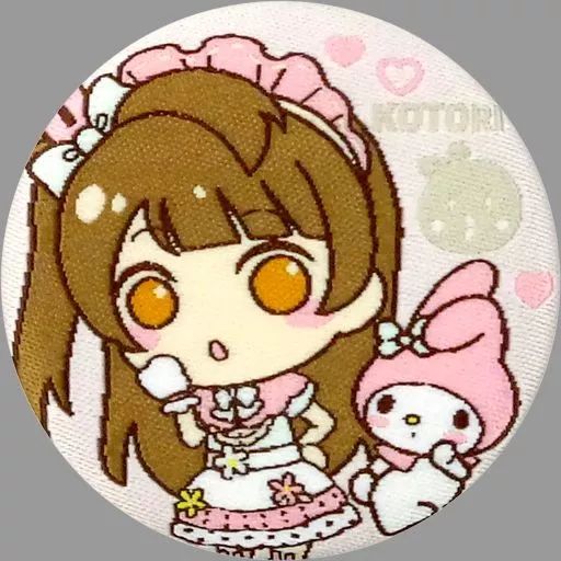 中古】バッジ・ピンズ(キャラクター) 南ことり＆マイメロディ 「ぷち