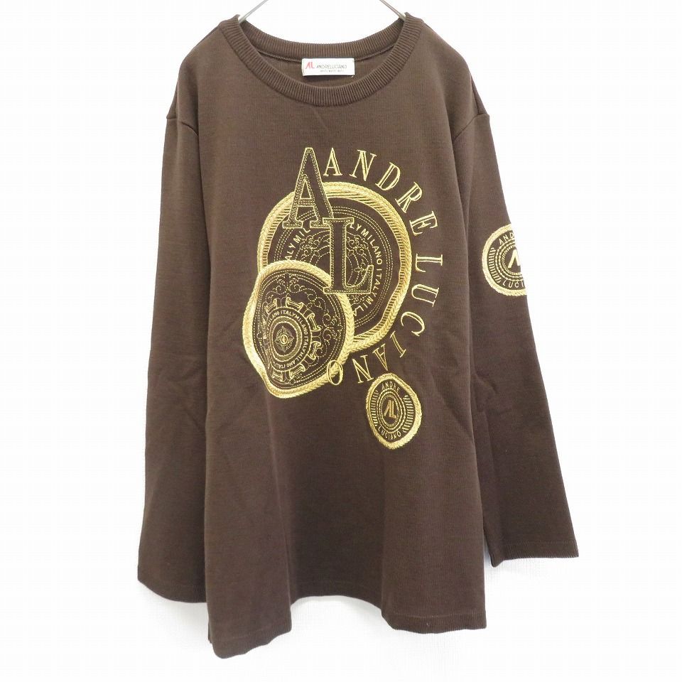 アンドレルチアーノ★ニットトップス アンドレルチアーノ ANDRELUCIANO ヴィンテージ ニット トップス ロゴ