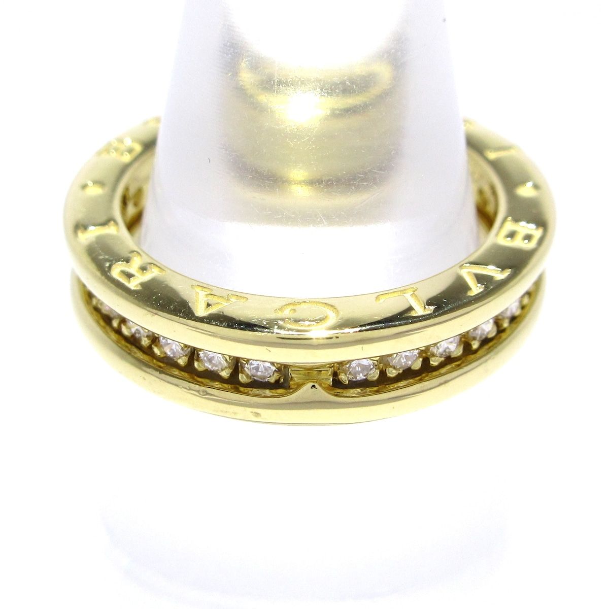 BVLGARI(ブルガリ) リング 49美品 B-zero1 K18YG×ダイヤモンド