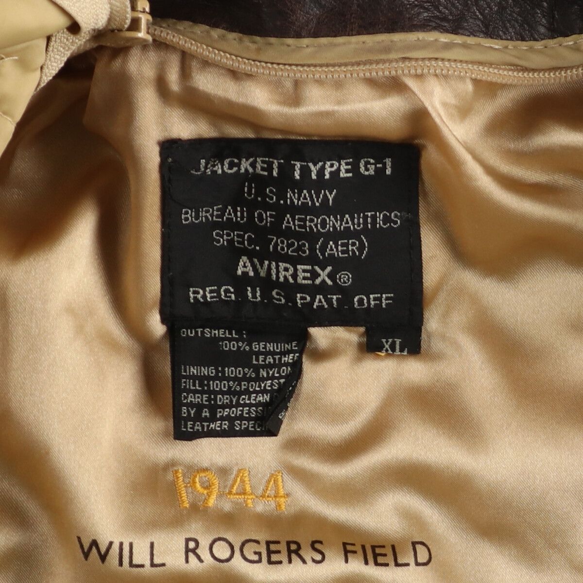 古着 アヴィレックス AVIREX G-1タイプ レザーフライトジャケット  