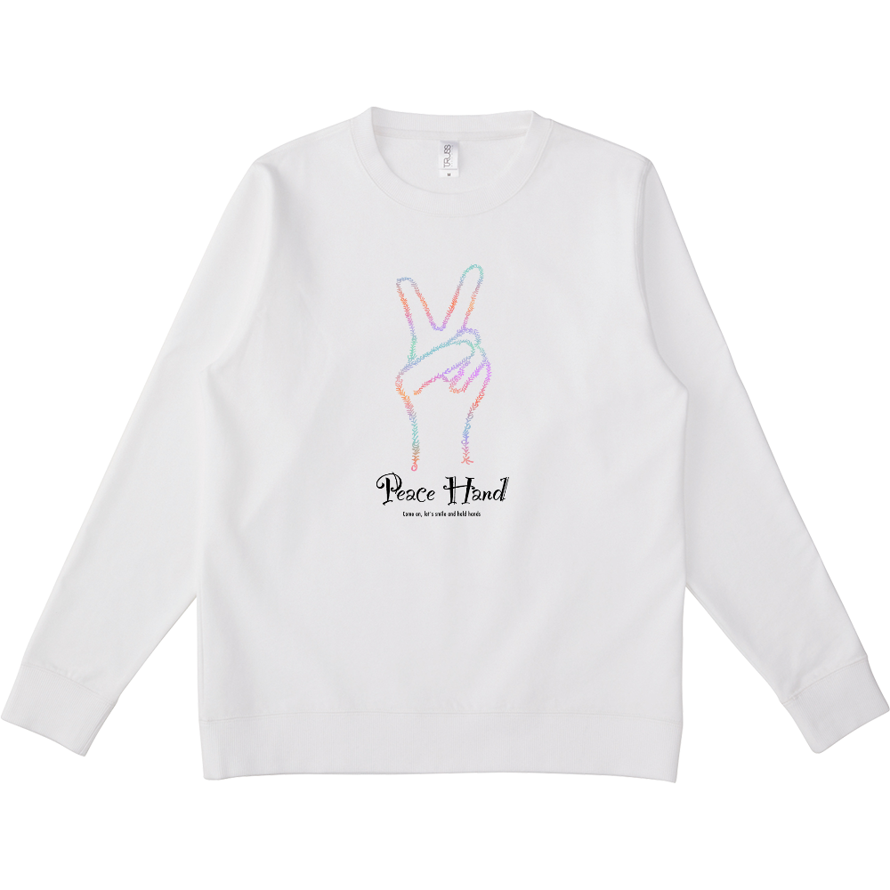 グラフィックスウェット　Peace Hand Color -Sweat-