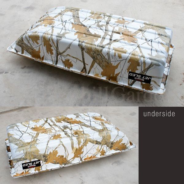 大型ソリ ジェットスレッド ソリ 白 迷彩 丈夫 頑丈 雪 雪遊び わかさぎ 釣り アウトドア 潮干狩り 災害 救助 作業 調査 狩猟 猟 雪害 除雪 大きい スノーモービル バギー ホワイトカモ カモフラージュ柄 迷彩柄 Jet Sled 1