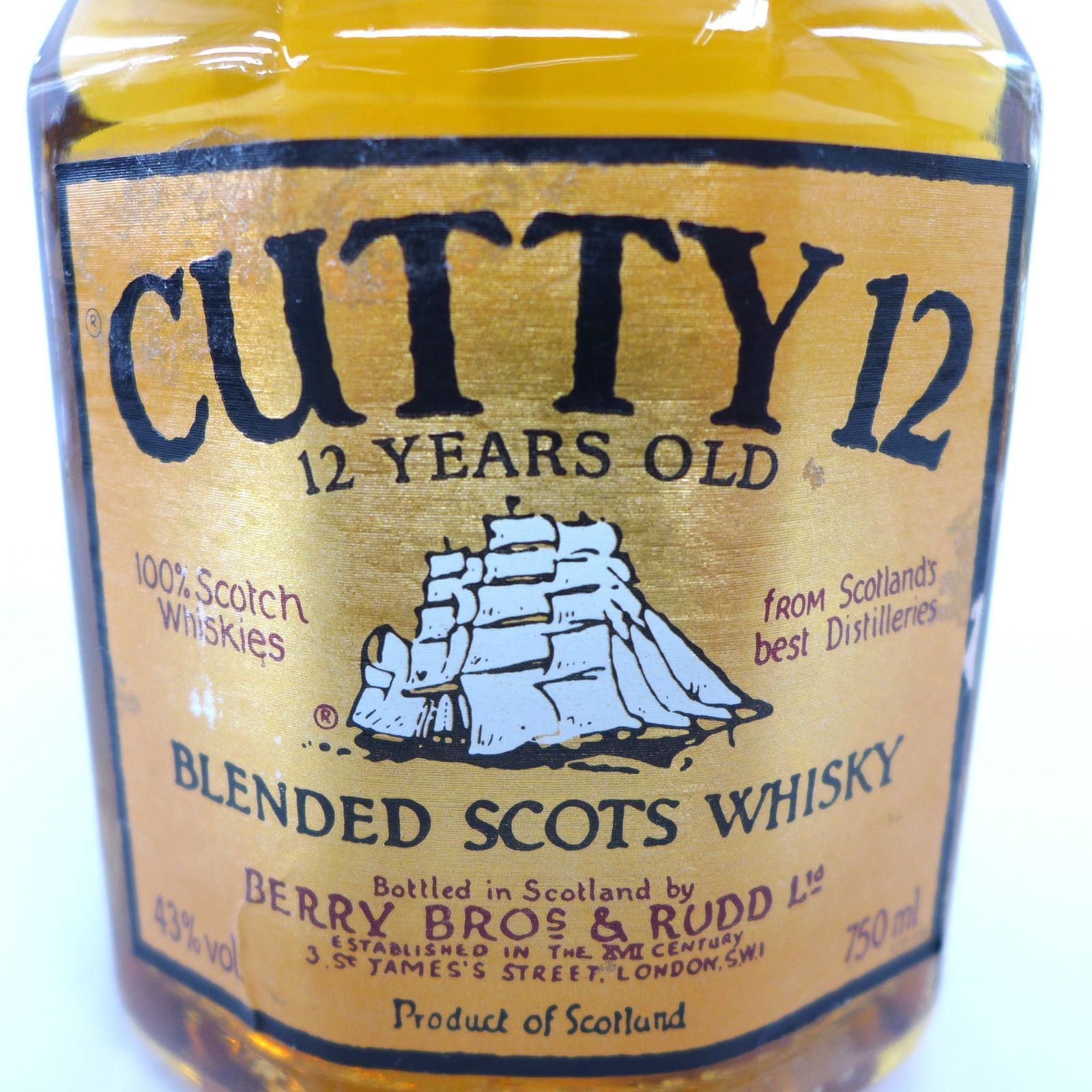 未開栓 CUTTY 12 カティサーク 12年 スコッチウイスキー 750ml 43% 12 YEARS OLD ② - メルカリ