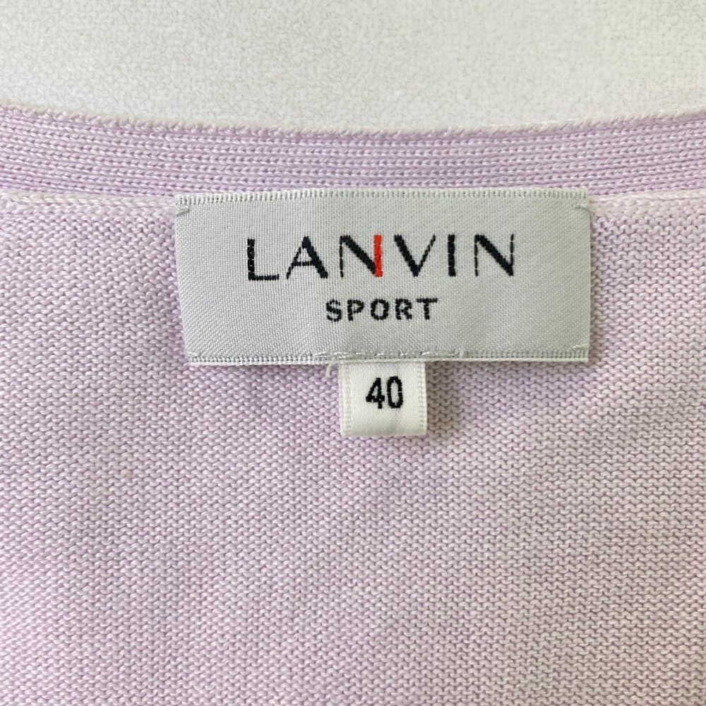 サイズ：40 LANVIN SPORT ランバン スポール ニット セーター パープル