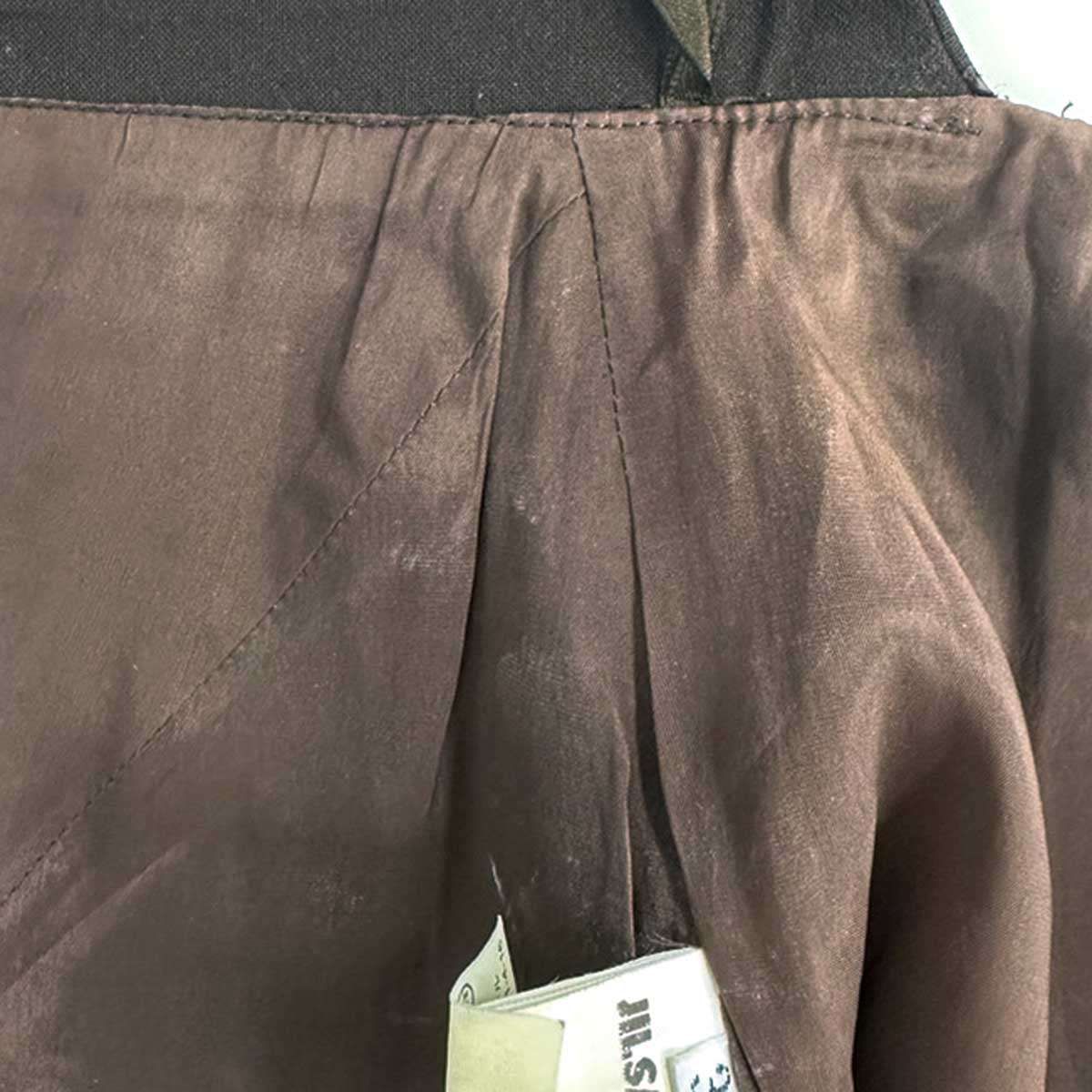 JIL SANDER ジルサンダー ロングタイトスカート ブラウン 34 - メルカリ