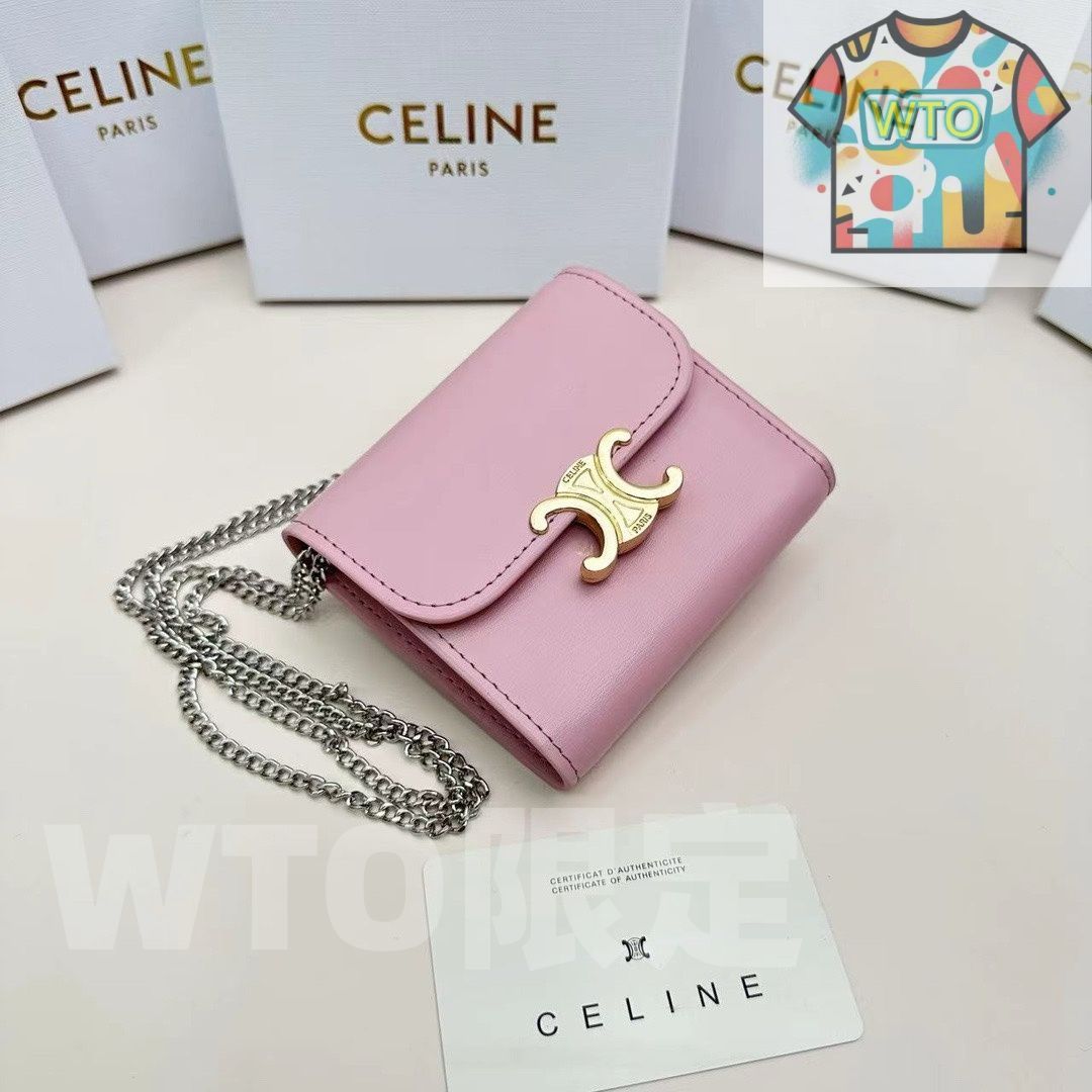 本日限定】?Celine トリオンフ チェーンウォレット 10783 ? 高級