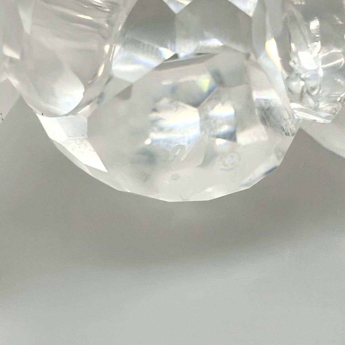 クリア×イエロー×黒 置物