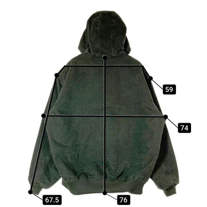 ☆Carhartt カーハート J130 MOS メキシコ製 アクティブジャケット 裏 