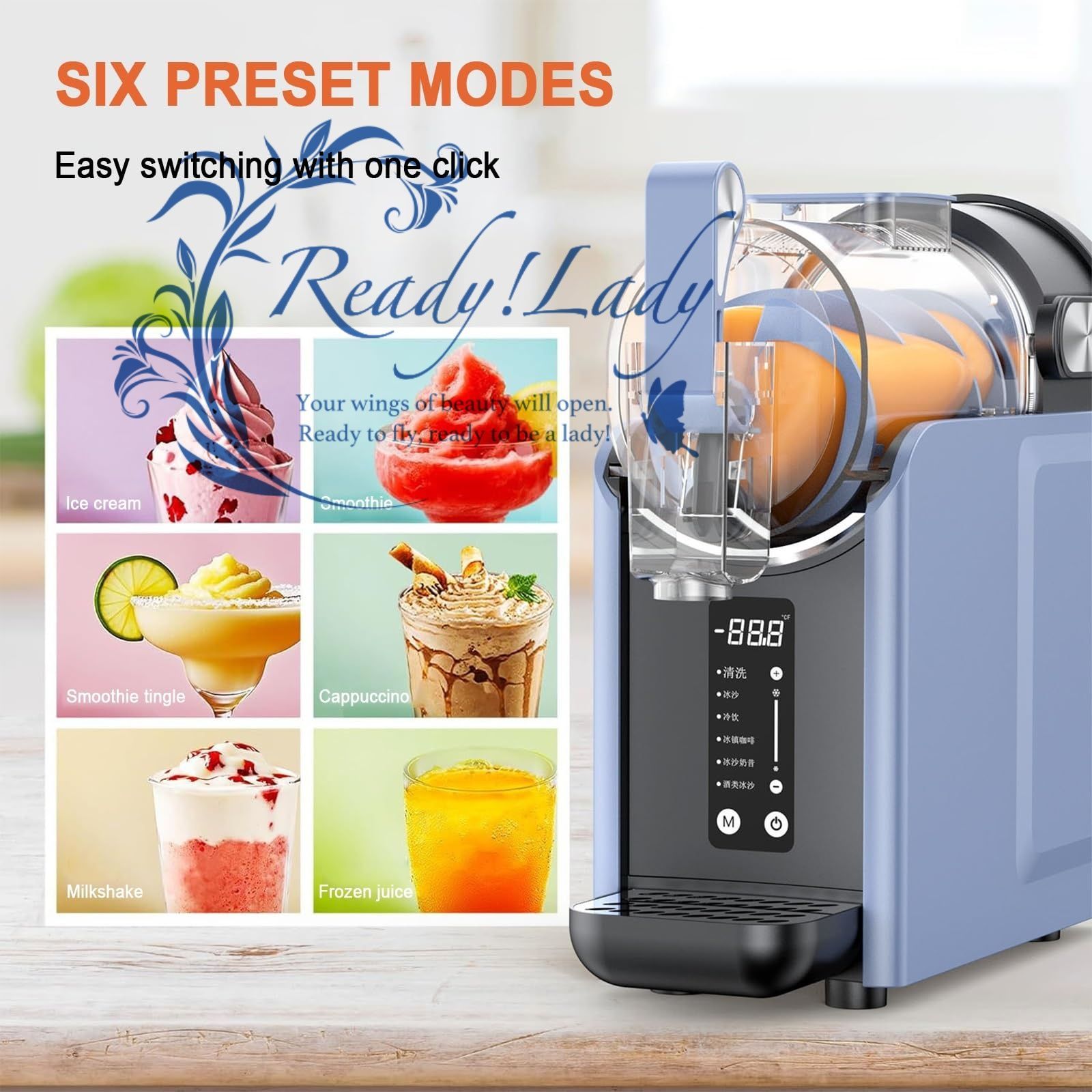 家庭用スラッシュマシン プロ仕様の冷凍ドリンクメーカー - 氷不要