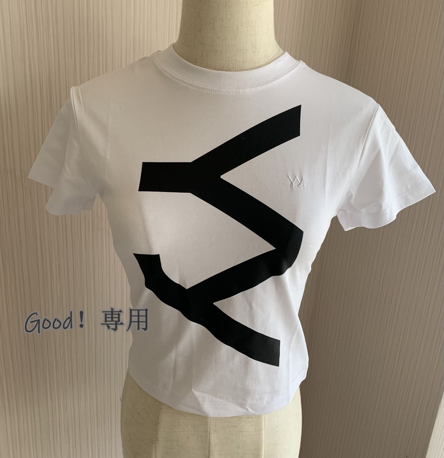 OPEN YY T-shirt 半袖 Tシャツ 韓国 ホワイト レディース トップス The