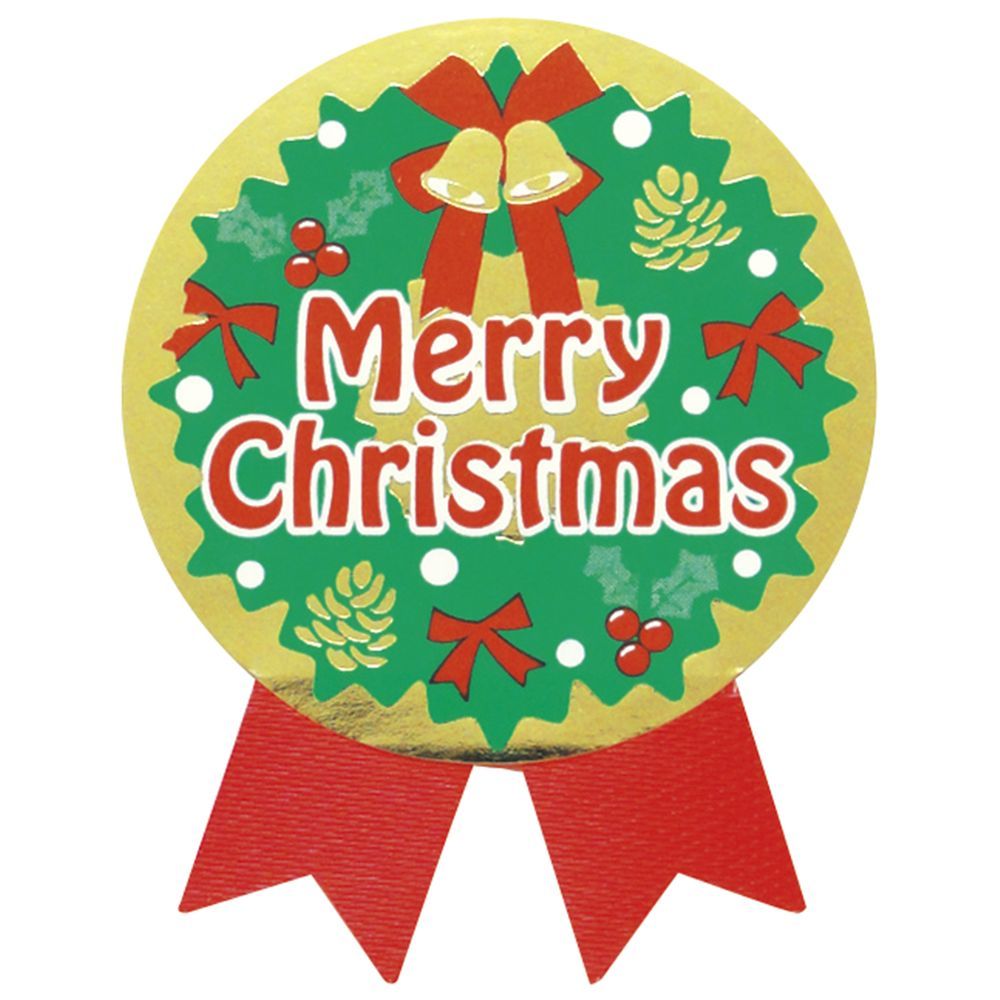 まとめ買い ササガワ ギフトシール Merry Christmas 100片入 4片×25シート 22-4037 ×3セット
