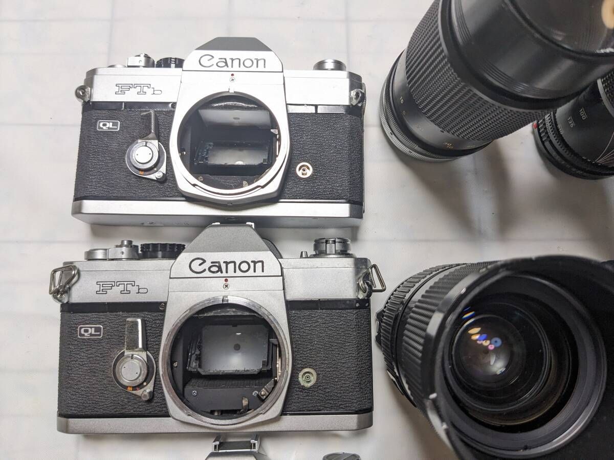 まとめ売り | ジャンク CANON FTb ボディ×3 NEW FD 50mm F1.4 FL 50mm F1.4 35-105mm F3.5等 レンズ 4139_25_15