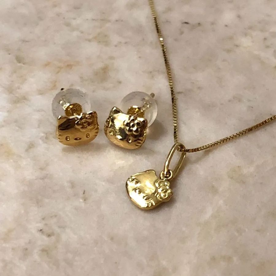 Aちまっと♡シャム猫ちゃん風 しっぽゆらゆら☆ピアス/イヤリング