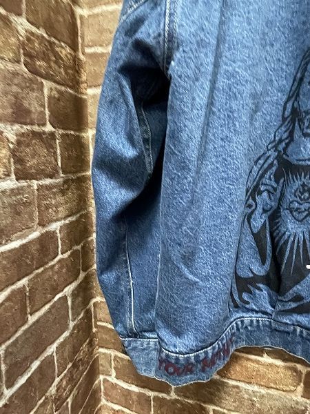 MSSproject あろまほっと直筆サイン入り　私物デニム ジャケット EXAMPLE エグザンプル 456122132 PEACE DENIM JACKET ピース